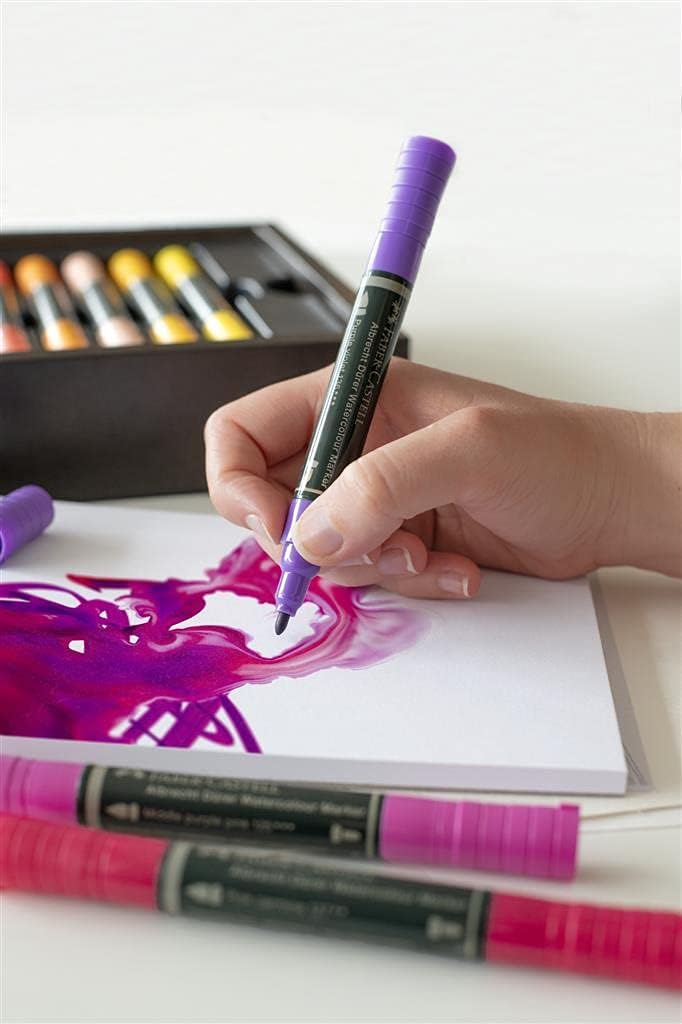 Faber-Castell Art & Graphic Limited Edition Dark Satin Wood Cassette, Includes Polychromos & Albrecht Durer Pencils, Watercolour Pencils, Pitt Artist Brush Pens & Fineliner & Anthracite – Bild 12