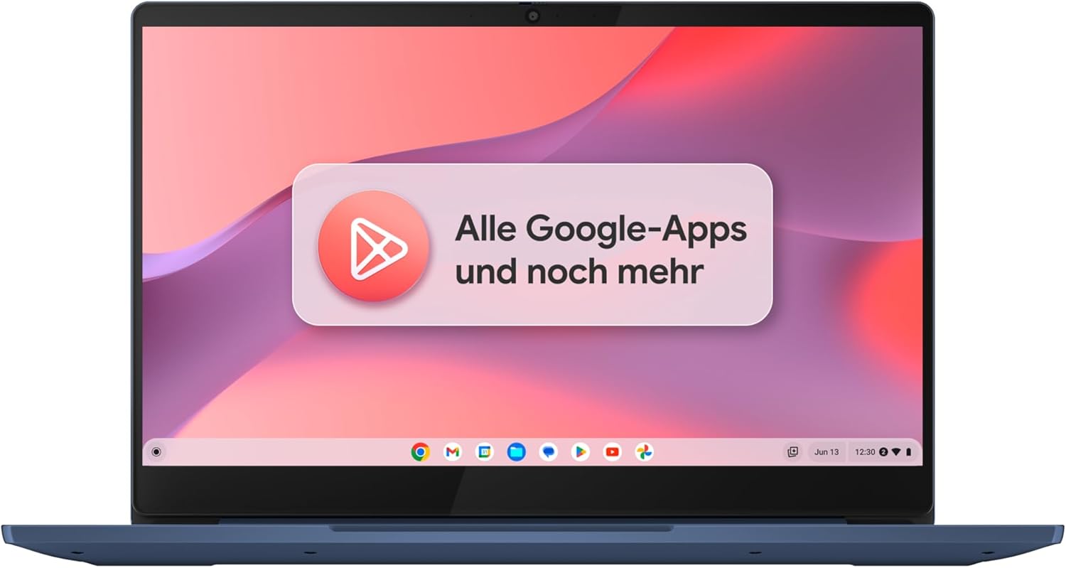 Lenovo Chromebook IdeaPad Slim 3 | 14 Inch Full HD Display | Mediatek MT8186 | 4GB RAM | 64GB SSD | ARM Mali-G52 Graphics | Chrome OS | QWERTZ | Blue – Bild 9