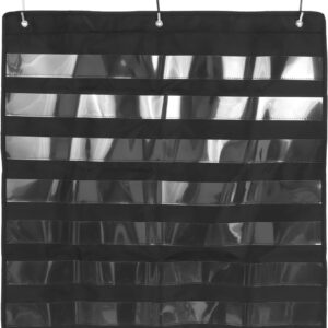 GRIRIW Stundenplan Tasche mit Transparenten Fächern Mehrlagiger Hängender Taschenorganizer aus Robustem PET Platzsparend für Homeschooling und Klassenzimmer