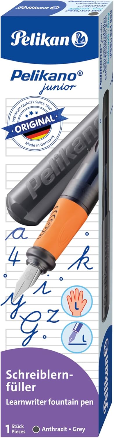 Pelikan Pelikano Junior Left-Handed School Fountain Pen in Anthracite Nib L Pack of 1 – Bild 7