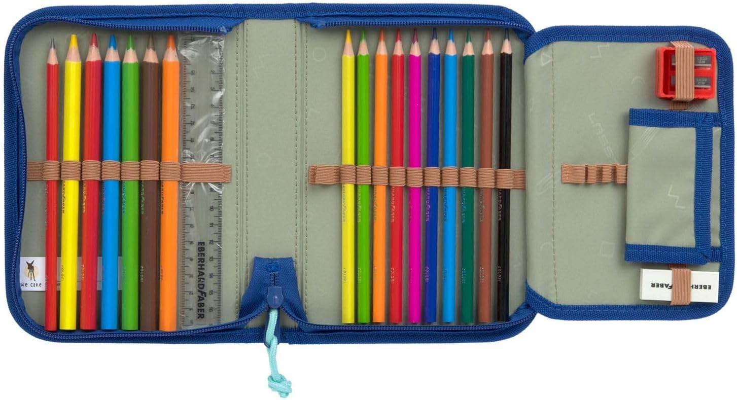 LÄSSIG School Bag Set Boxy Unique Gradient Green/Blue – Bild 8