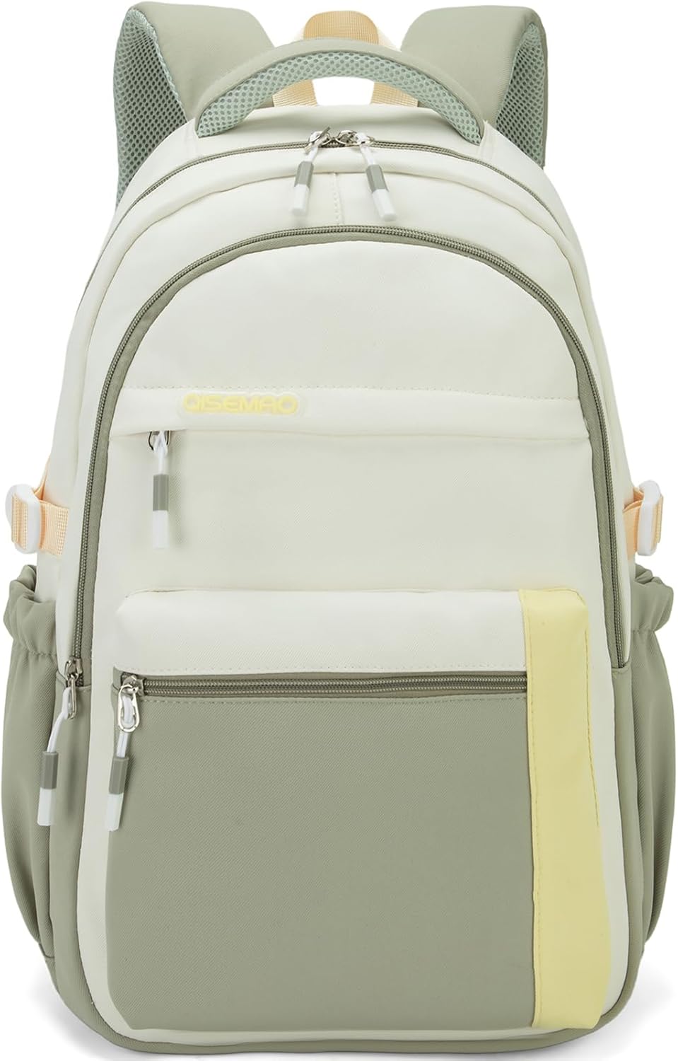 School Backpack Girls Teenagers 2025 Backpack School High School Bag High School Bag Water-Repellent for 15.6 Inch Laptop School Bag Casual Travel 26L Green