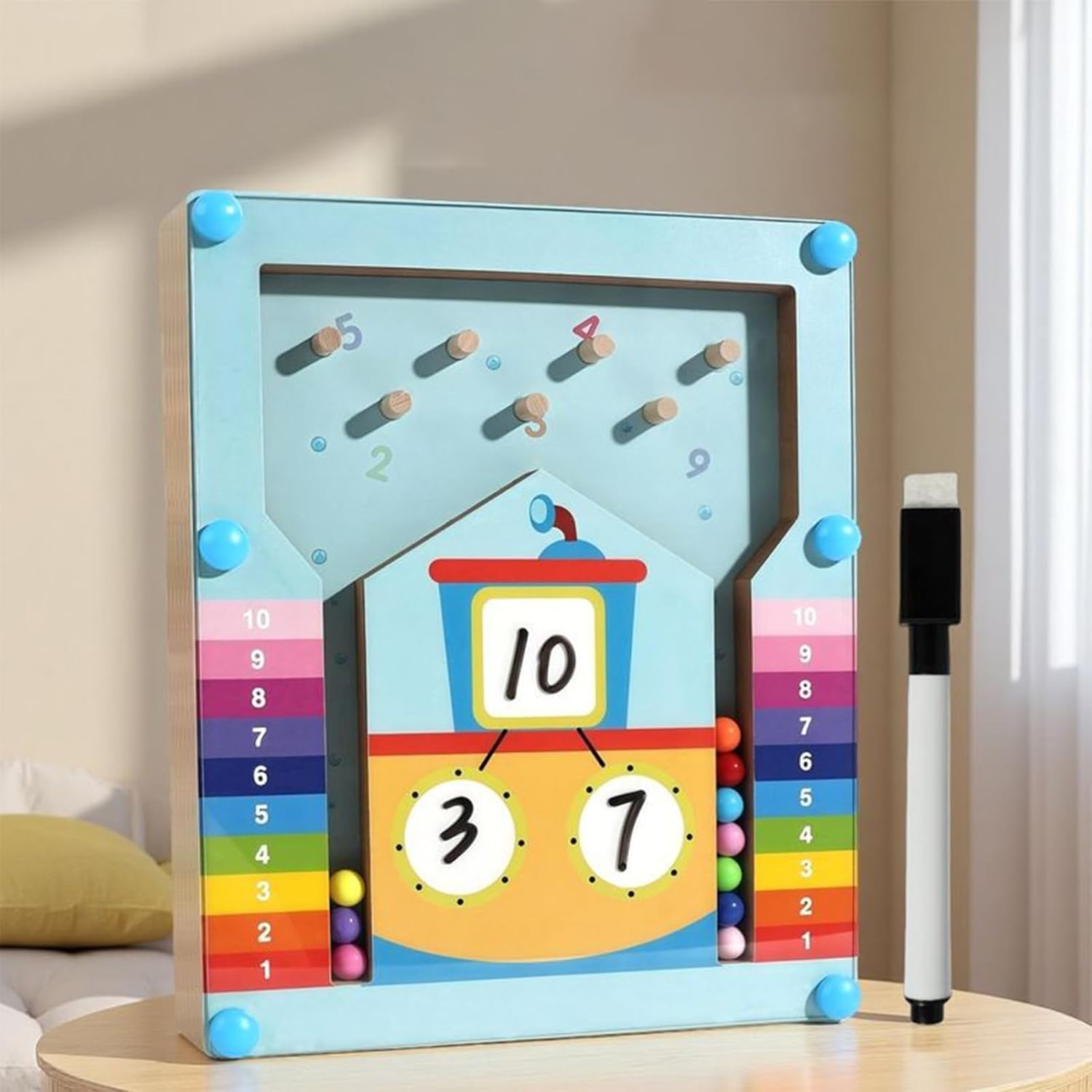 Matte Games - Interactive Pear Toy - Learning Programs Blocks and Beads within 10 Game Resources, Preschool Age, School, Classroom – Bild 3