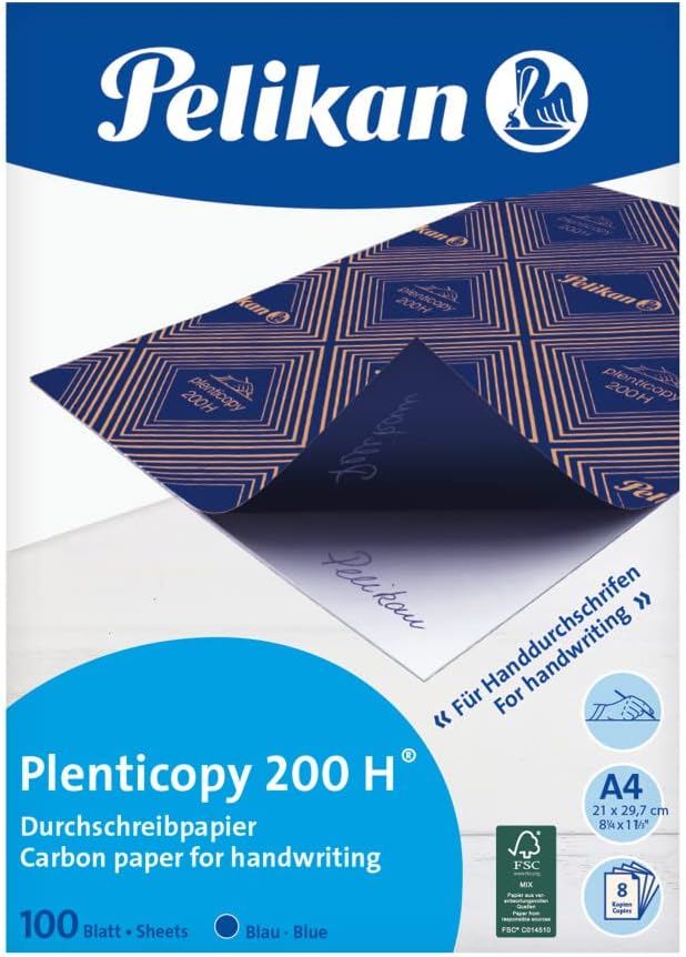 Pelikan 404426 Book plenticopy 200H – Blue (Pack of 100)