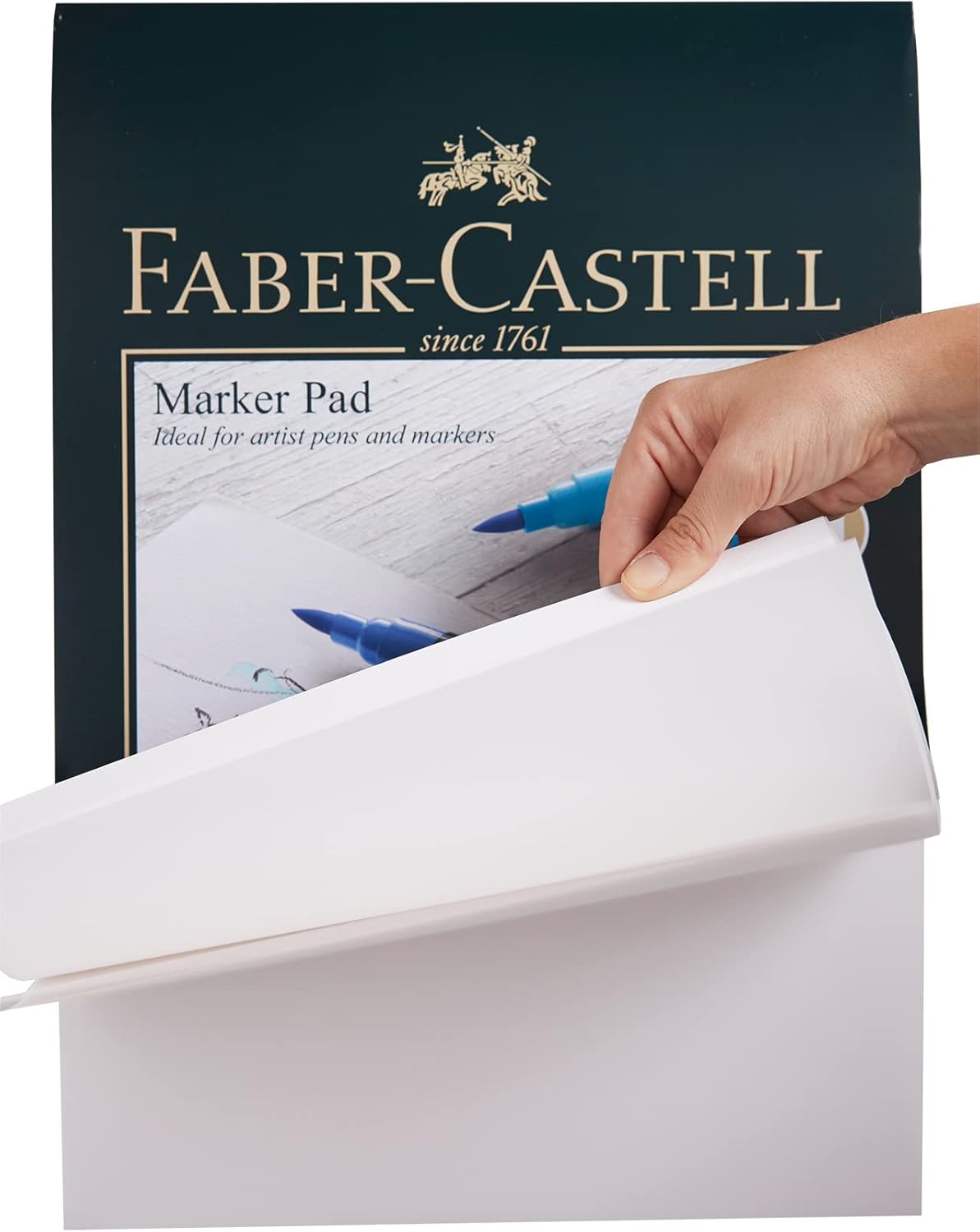 Faber-Castell Art & Graphic Marker Pad A3 Acid Free Gummed Paper 70gsm 50 Sheets for Pitt Pits, Markers, Watercolour Pencils and Pencils, Fineliners, Sketching, Arts, Crafts – Bild 4
