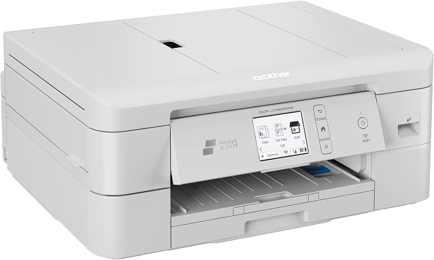 Brother DCP-J1800DW 3-in-1 Ink Multifunction Device (Print, Scan, Copy) White – Bild 2