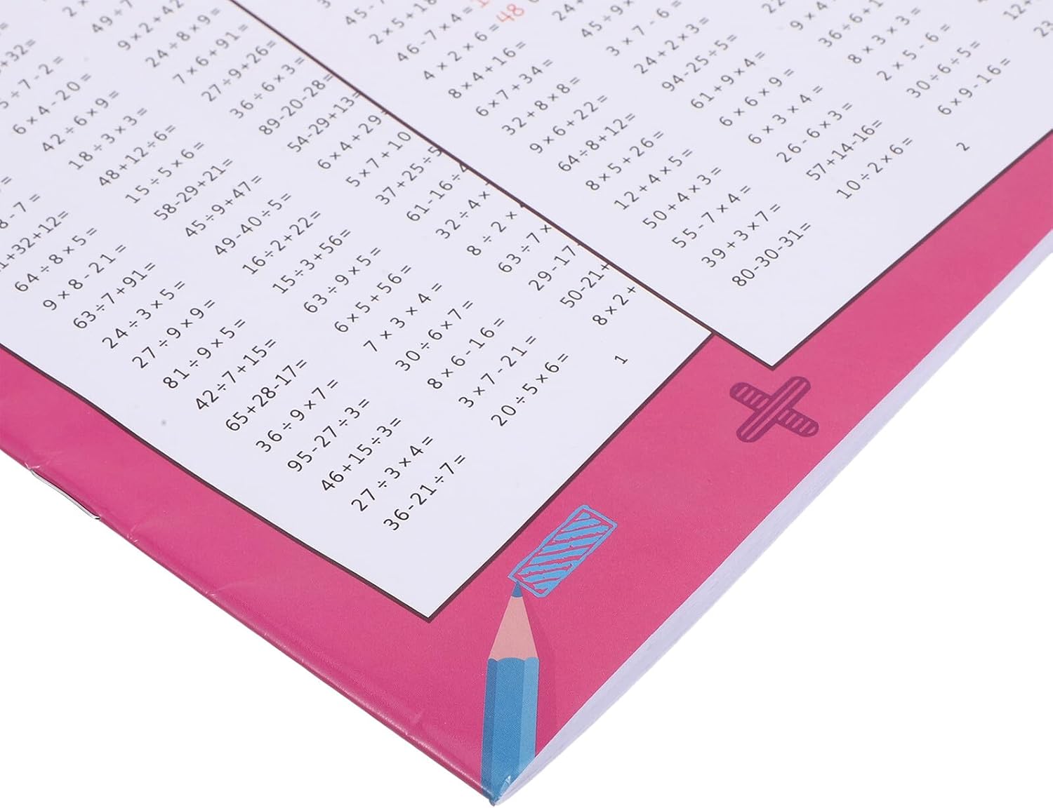 DOITOOL Teiliges Mathe Übungsheft Grundschule mit Seiten Tägliche Addition Subtraktion Multiplikation und Division Übungen Strukturiertes Lernheft für Logisches Denken und Vielseitiges – Bild 3