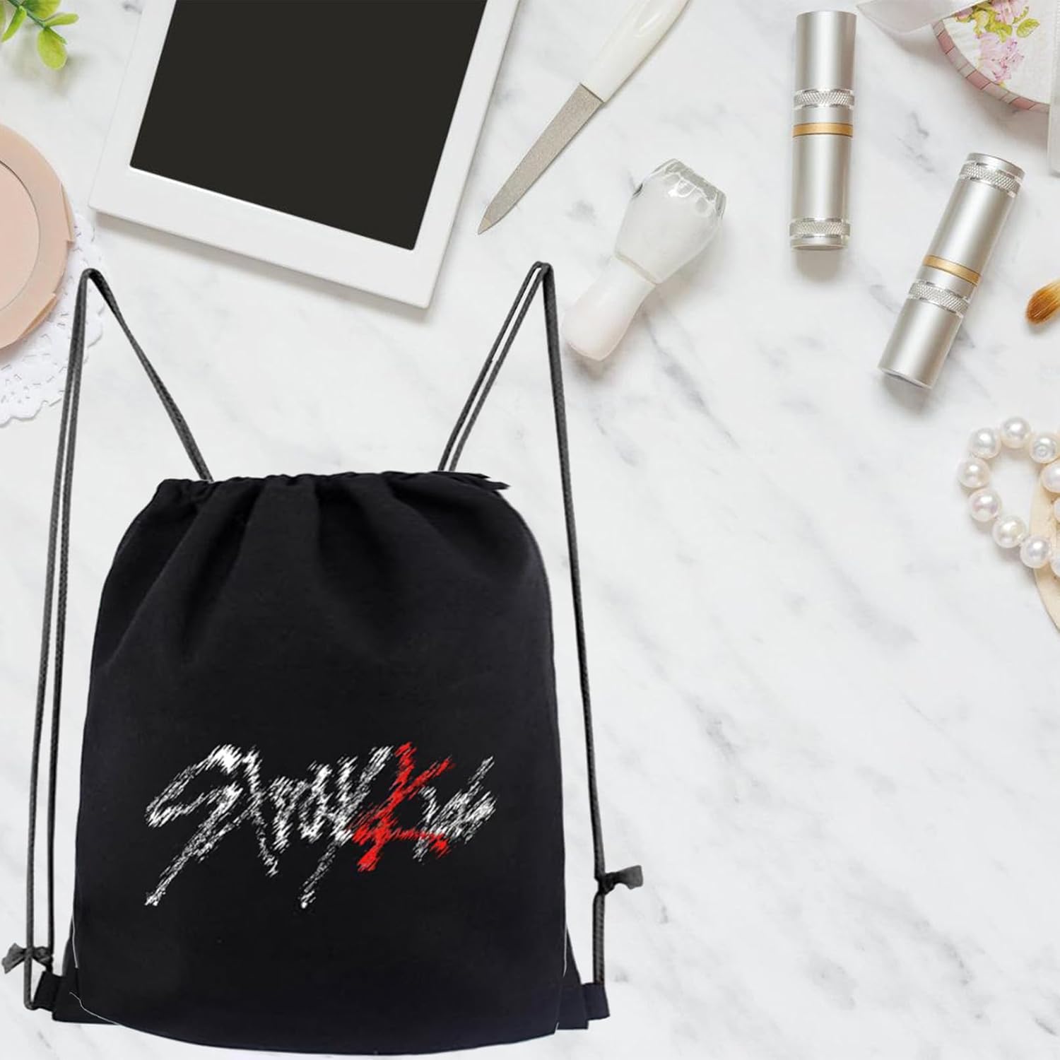 Skz Gym Bag, Skz Sports Bag, Women's Drawstring Bag, Backpack Canvas, Sports Bag, School and Sports Shoe Bag – Bild 5