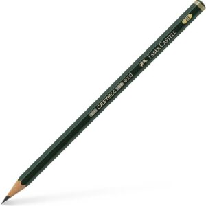 Faber-Castell, Castell 9000 2B, Top-Quality Graphite Pencil for Writing, Drawing and Sketching