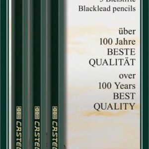 FABER-CASTELL Castell 9000 110798-3 Pencils Hardness HB Barrel Colour Green