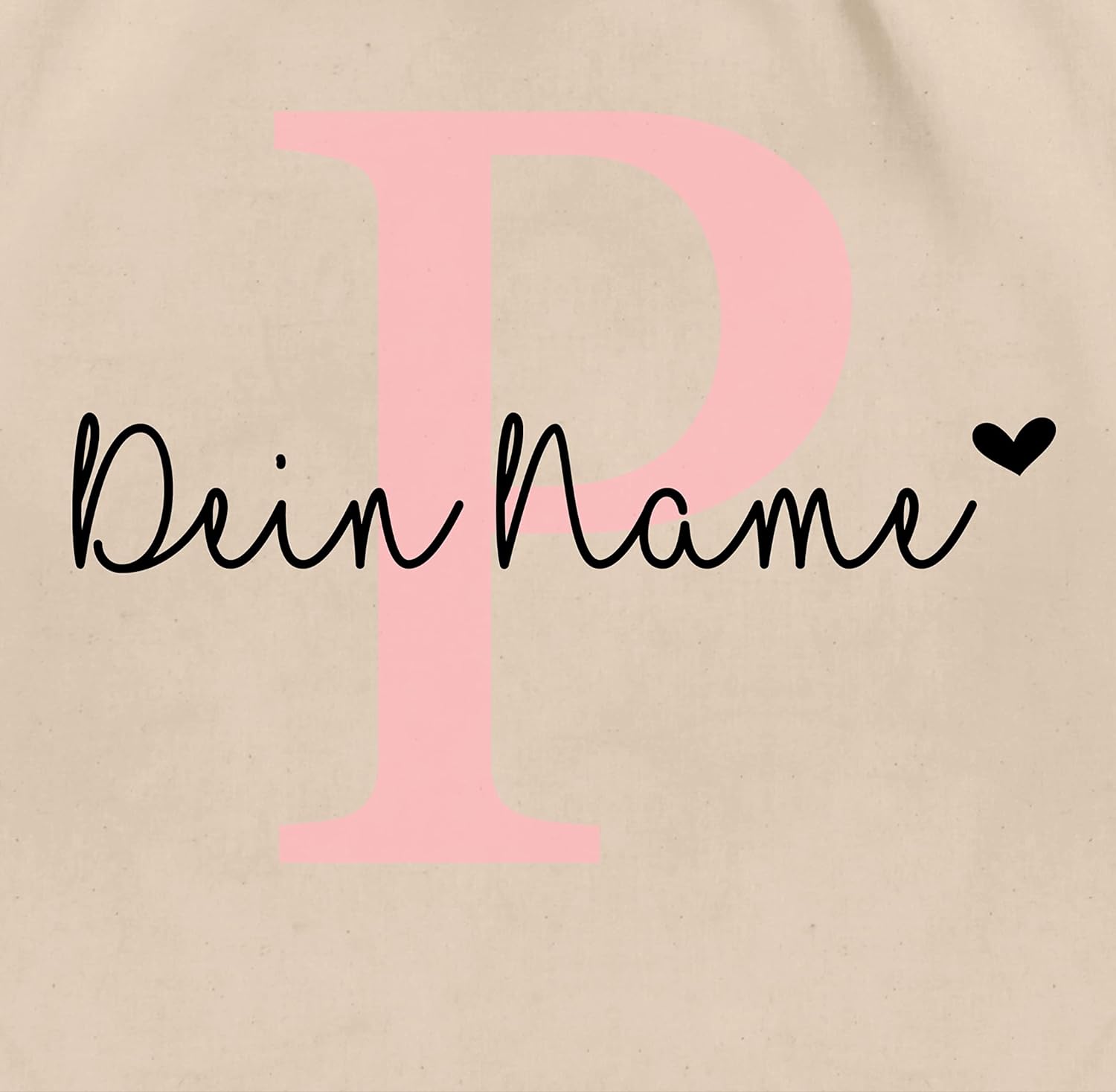 Geschenk mit Namen personalisiert by Shirtracer - Gym Bag Backpack - Initials - Letter Initial Letter – Bild 2