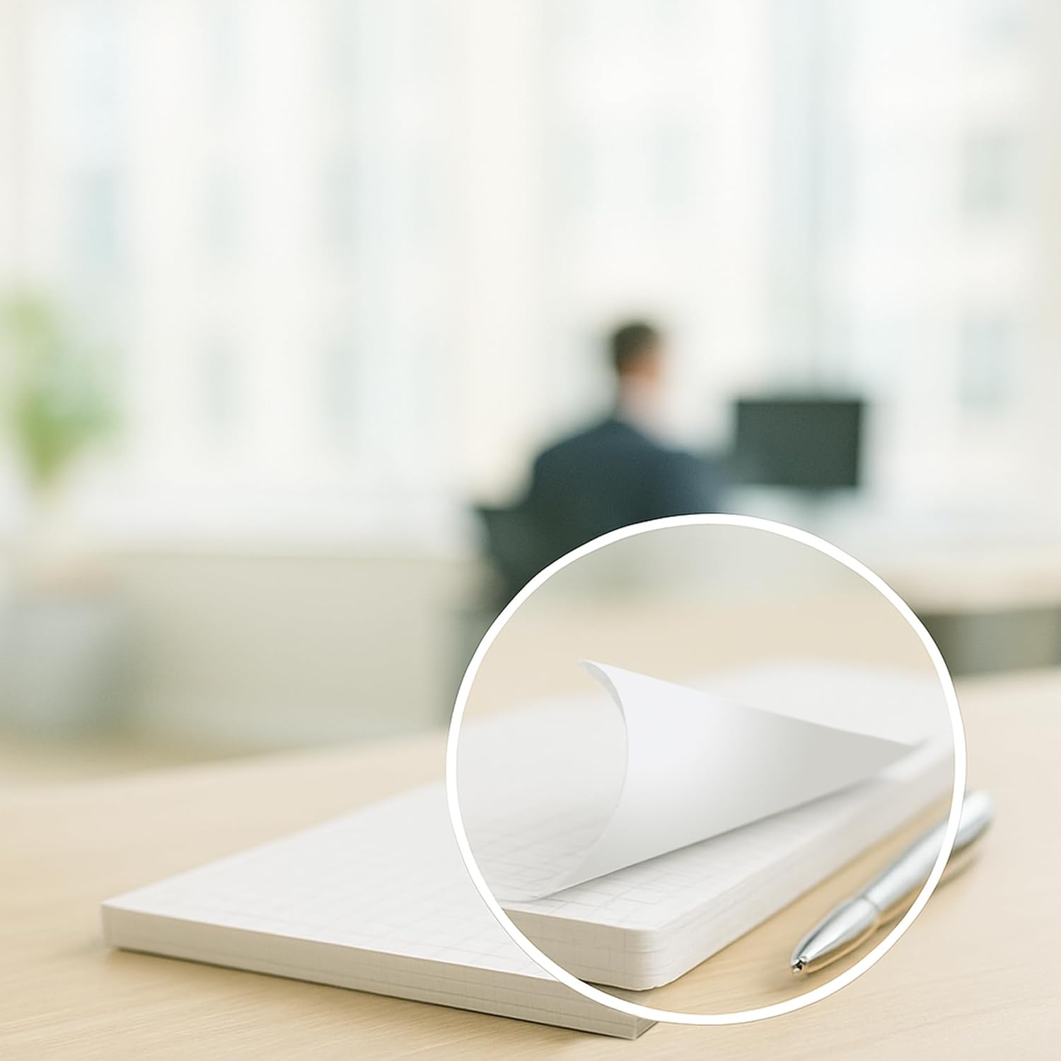 Notepads DIN A4 Squared Pack of 10 50 Sheets per Pad 80 g/m² Offset White notizblock24 – Bild 4