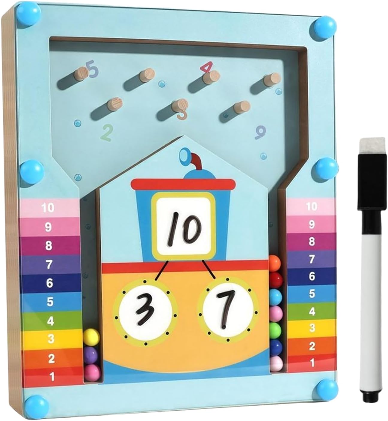 Matte Games - Interactive Pear Toy - Learning Programs Blocks and Beads within 10 Game Resources, Preschool Age, School, Classroom – Bild 9
