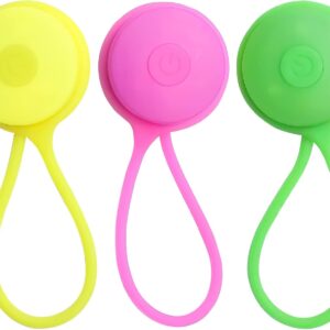 OneNine LED Flashing Light School Bag, Pack of 3 LED Reflectors Children, Reflectors Children Flashing Light Pendant Dog Safety Light for Backpack Jogging Hiking