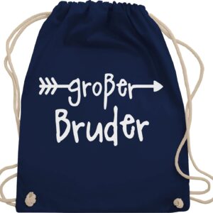 Shirtracer – Sibling Brother and Sister – Großer Bruder – Gym bag and fabric bag made of cotton