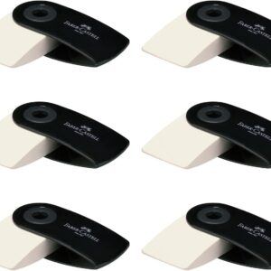 FABER-CASTELL 205076 – Eraser Sleeve Mini, Black, Pack of 6