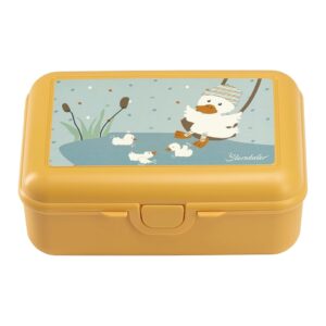 Sterntaler Edda Lou Children’s Lunch Box Duck with Removable Bowl, Lunch Box, Snack Box with Click Closure