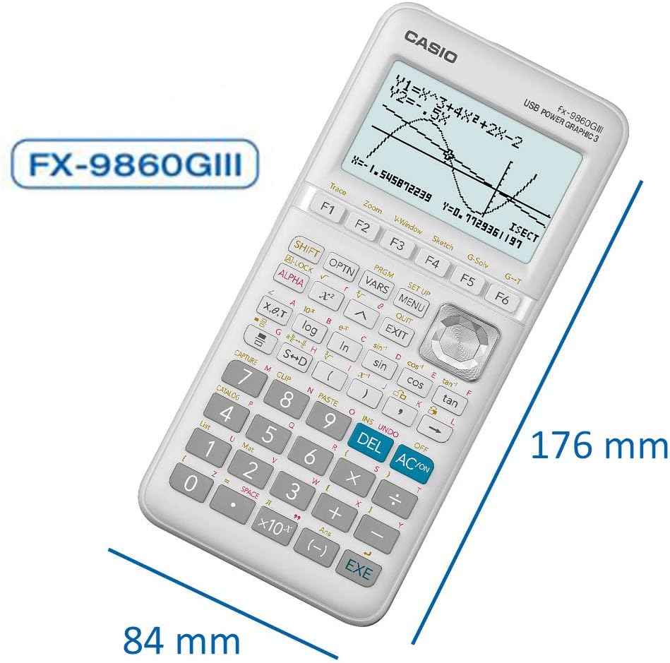 Casio FX-9860GIII Graphing Calculator with Monochrome Display White – Bild 2