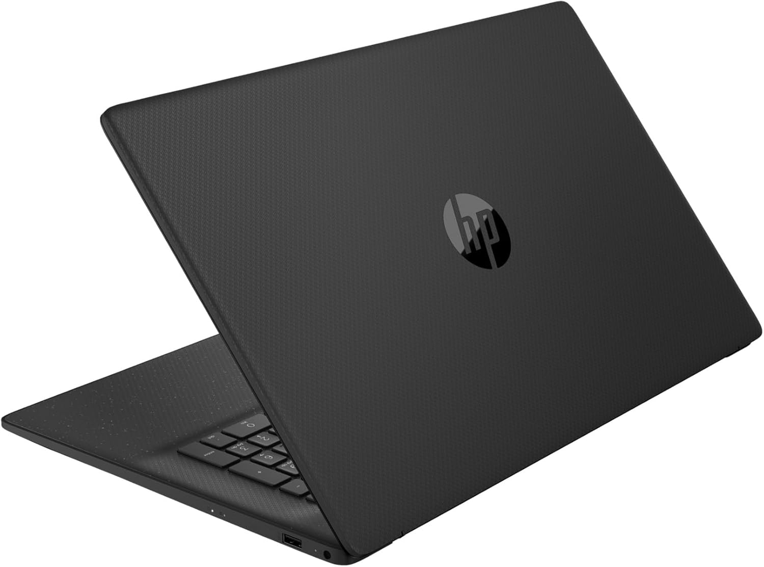 HP Laptop with 17.3" FHD Display, AMD Ryzen 3 7320U, 8GB DDR5 RAM, 512GB SSD, AMD Radeon Graphics, Windows 11, QWERTZ, Black with 25GB Dropbox Memory for 12 Months – Bild 2