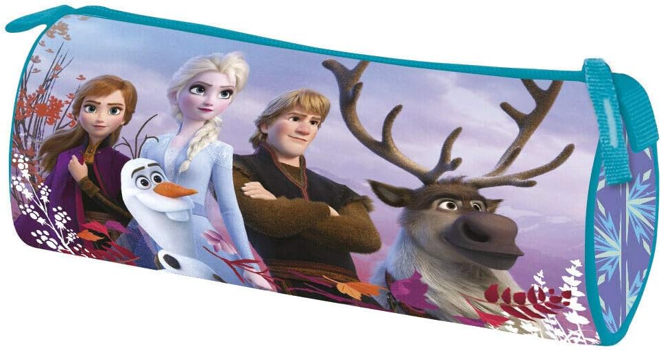 Frozen 2 II Anna Elsa Olaf 8-Piece Set School Backpack Backpack Satchel Tornister Bag with Sticker from Kids4shop Pencil Case, pink – Bild 4