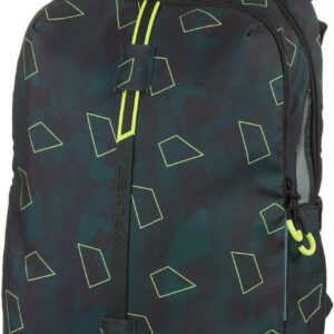 Walker Fame School Backpack with 3 Compartments, Side Pockets and Light Effect, Back Padding, Adjustable Shoulder and Chest Strap