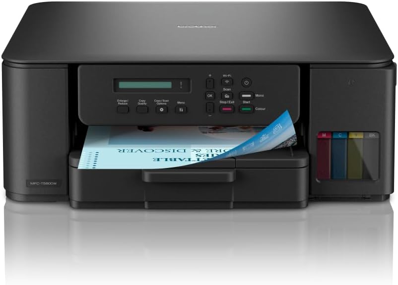 Brother DCP-T580DW 3-in-1 Wireless Ink Tank Printer (Print, Scan, Copy)