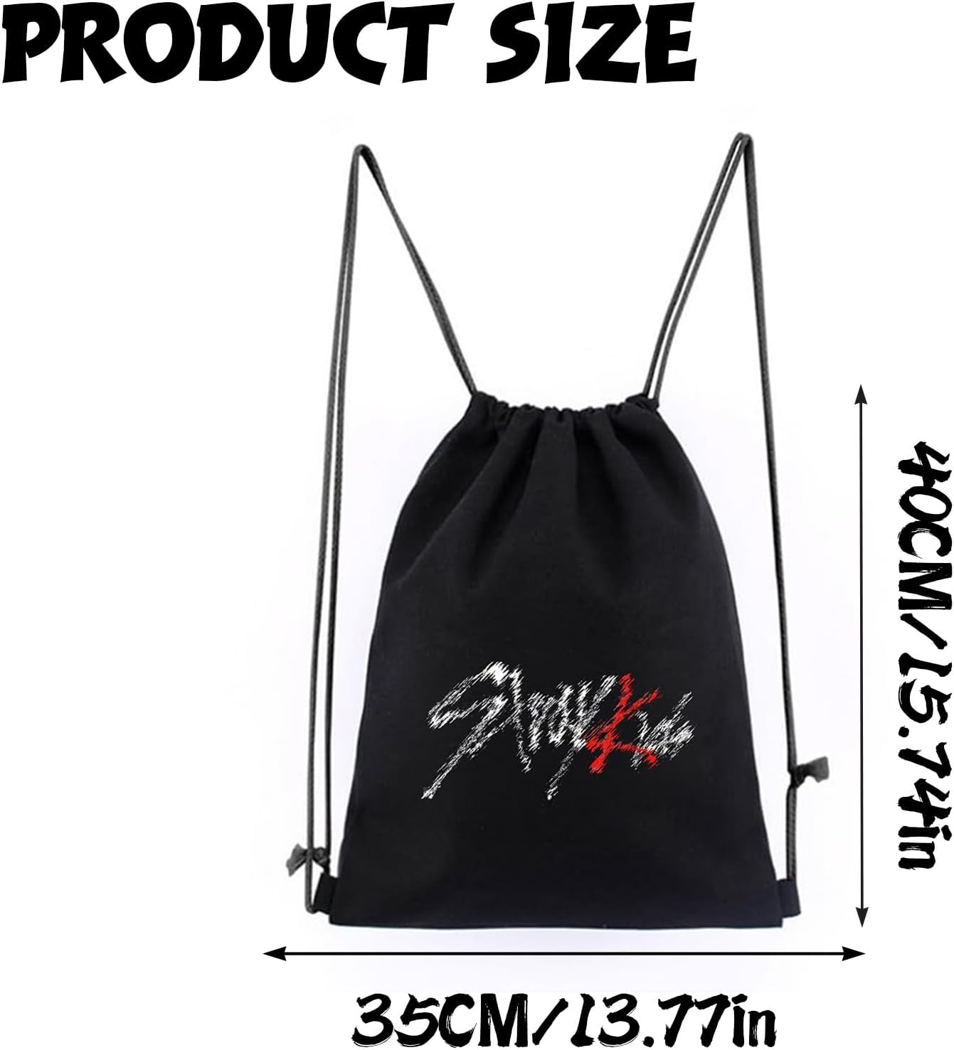 Skz Gym Bag, Skz Sports Bag, Women's Drawstring Bag, Backpack Canvas, Sports Bag, School and Sports Shoe Bag – Bild 2