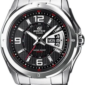 Herrenarmbanduhr, massives Edelstahlgehäuse und Armband, 10 BAR