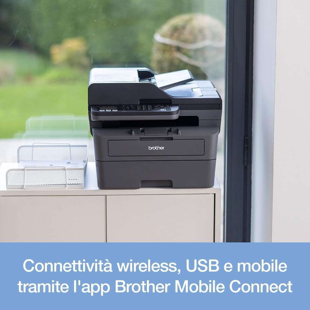 Brother MFC-L2835DW - 4-in-1 Multifunction Printer (Print/Scan/Copy/Fax) Laser Printer Monochrome - WLAN & Ethernet - Document Feeder (ADF) for 50 Sheets - Print Speed of 32 Pages – Bild 8