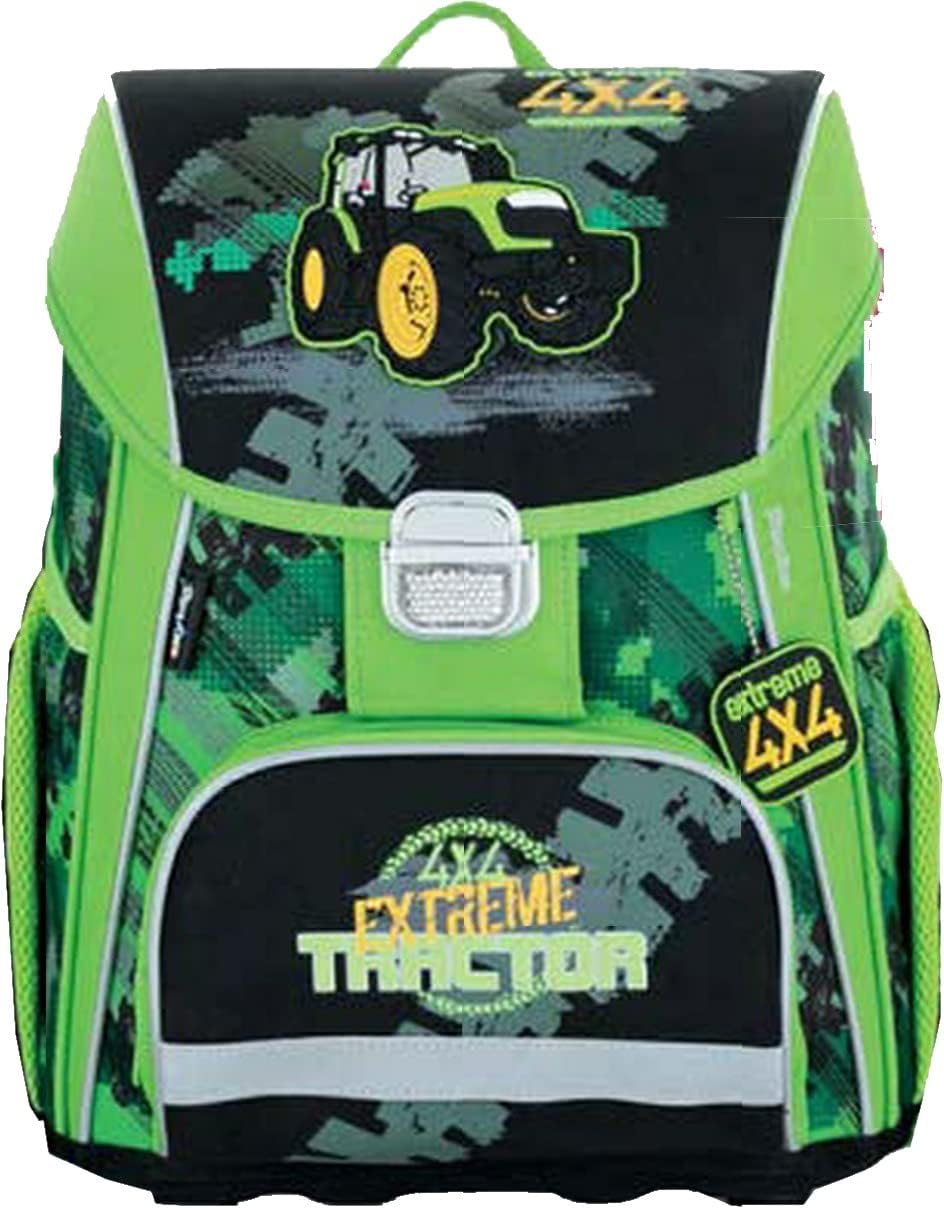 Generisch Tractor Bulldog Oxy Bag Premium School Bag Set 8 Pieces with School Bag Sports Bag Water Bottle Lunch Box – A5 File Box – Bild 3