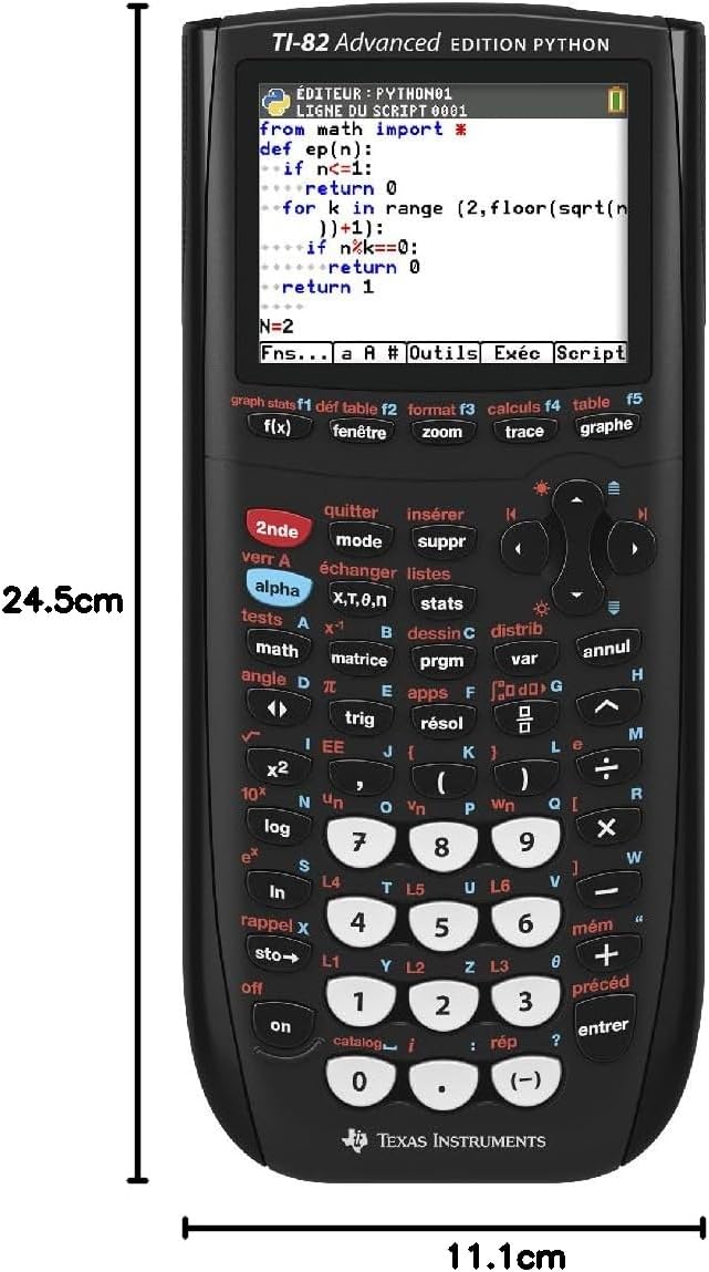 Texas Instruments TI-82 Advanced Phyton Edition Graphical Calculator (Colour Display) Black – Bild 2