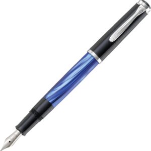 Pelikan 801959 – Point of Write Fountain Pen EF, Blue Marbled