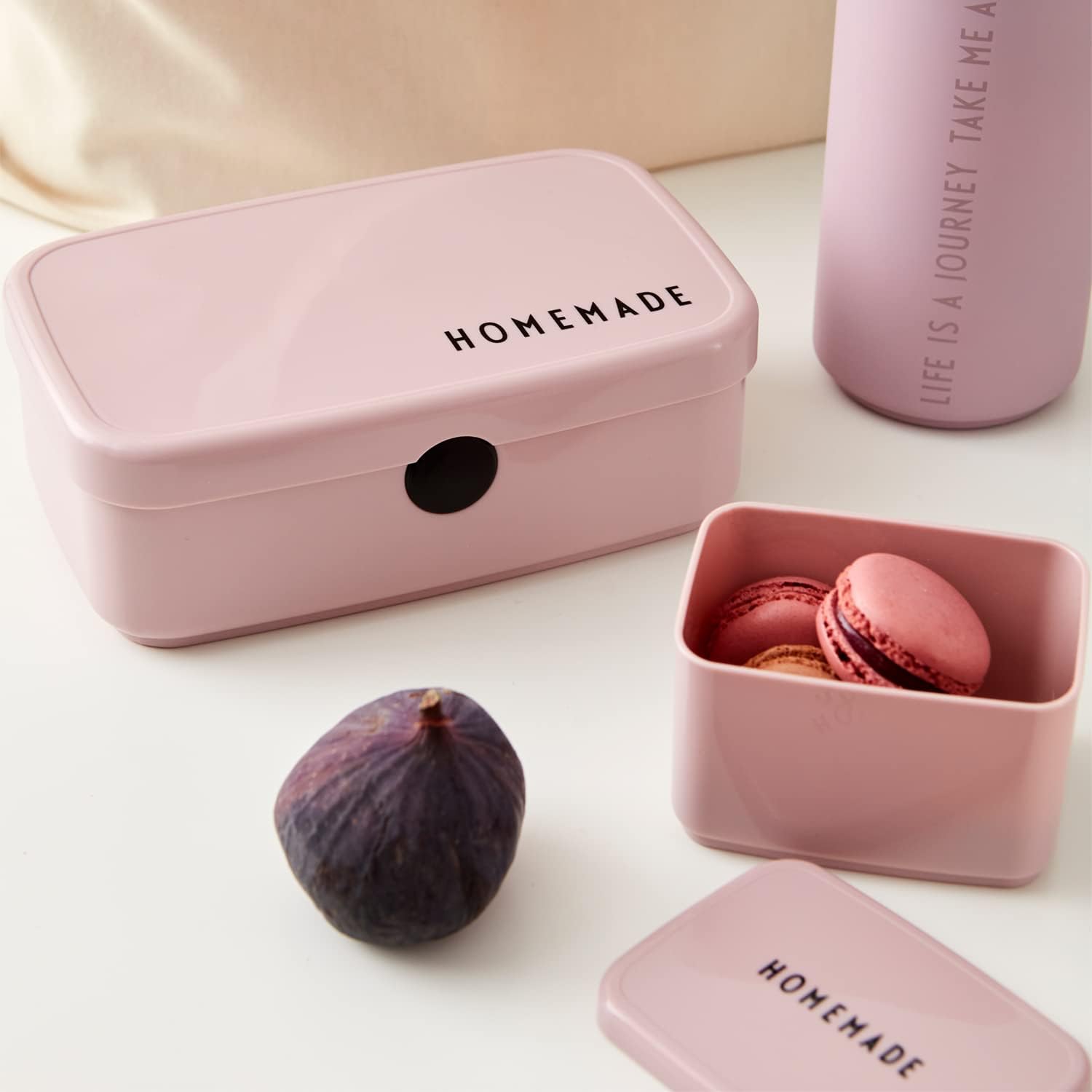 Design Letters Lunch box for children and adults, BPA/BPS free, lunch box for nursery, school or work, microwave and dishwasher safe, length: 18 cm, height: 6.5 cm, width: 11 cm – Bild 5