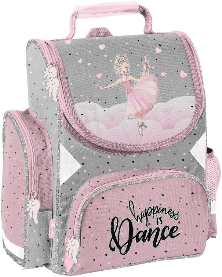 Familando Ballerina Girls' School Bag, Set of 9 Pieces Scooli Campus Fit School Bag with Lunch Box, Drinking Bottle, Sports Bag and Rain Cover, Ballet Princess – Bild 2