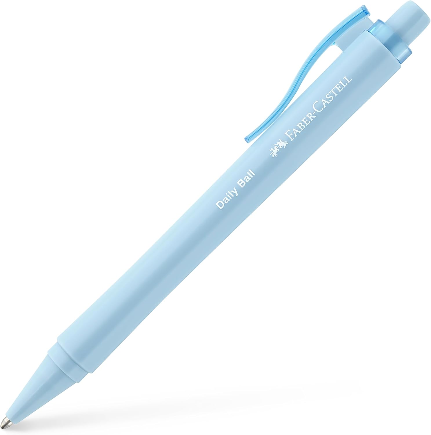 Faber-Castell Daily Ball 205201 Ballpoint Pen Sky Blue Pack of 5 with Replaceable XB Refill, Indelible – Bild 2