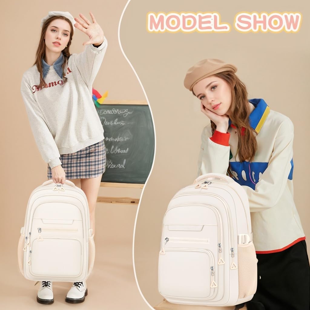 Cute Backpack for School Girls Aesthetic Backpack Women College Bookbag Large Student Laptop Bag Travel Leisure – Bild 6