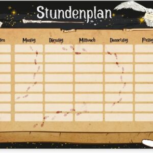 Spreadshirt Harry Potter Timetable Gift Poster 30 x 20 cm One Size White