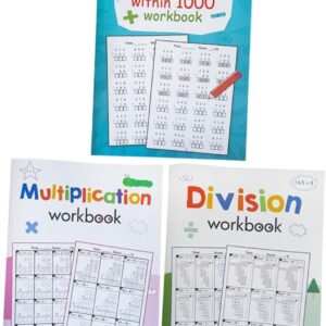 3 Stück Übungsheft Für Grundschulkinder Multiplikation Und Division Mathe Lernheft Mit Abwechslungsreichen Wiederholungsübungen Für Homeschooling Und Unterricht