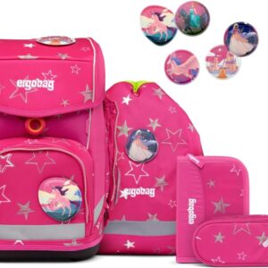 ergobag Cubo Schoolbag Set 5-Piece Star Magic Bear