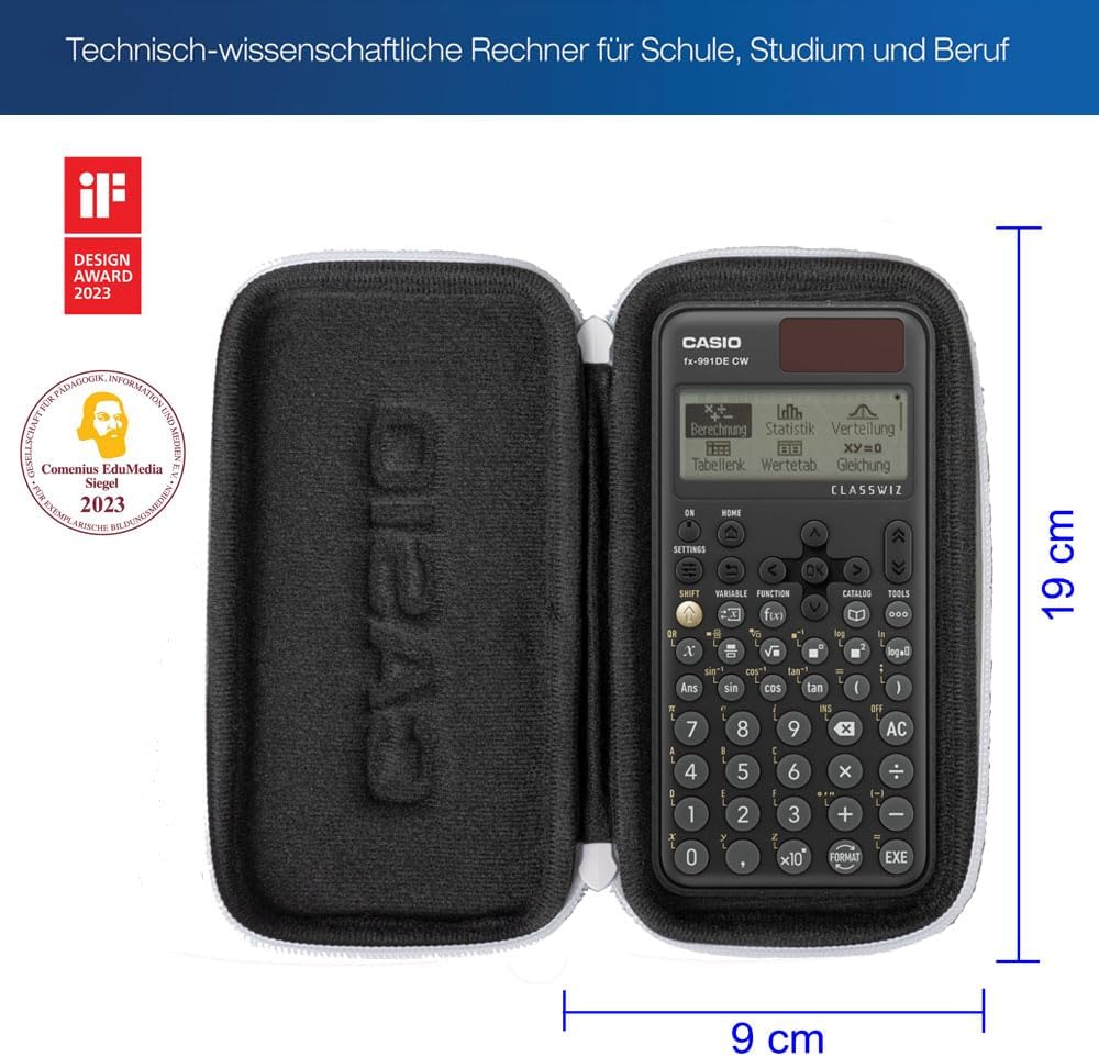 Casio FX-991DE CW ClassWiz Technical Scientific Calculator with Protective Case, German Menu Guide (Limited Edition) – Bild 2