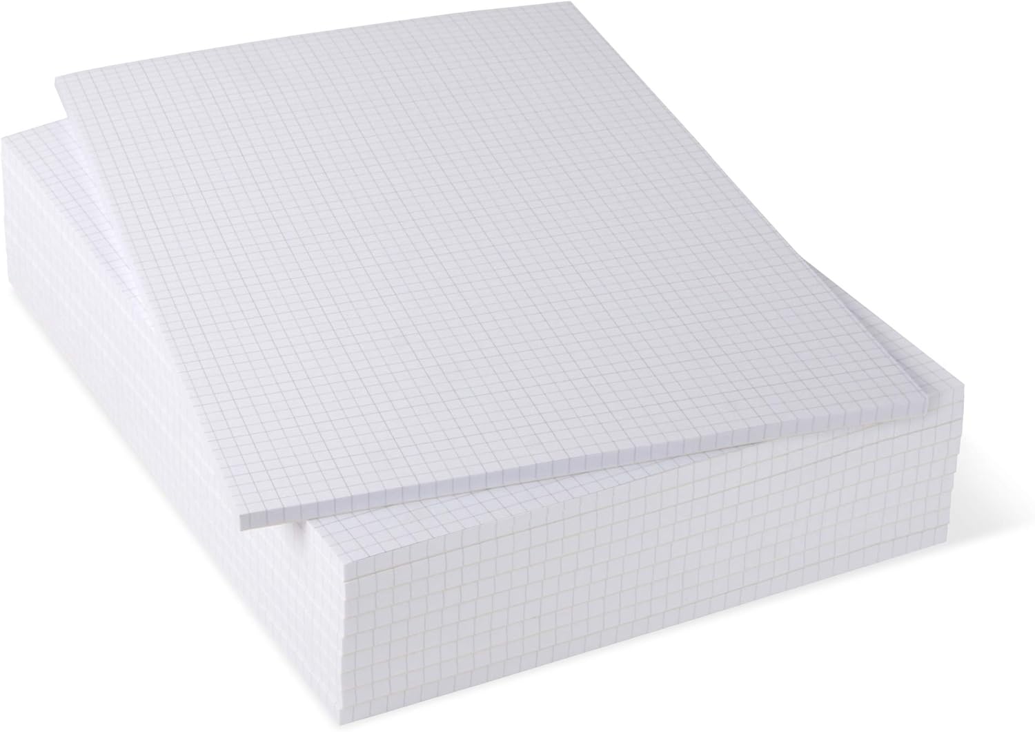 Notepads DIN A4 Squared Pack of 10 50 Sheets per Pad 80 g/m² Offset White notizblock24