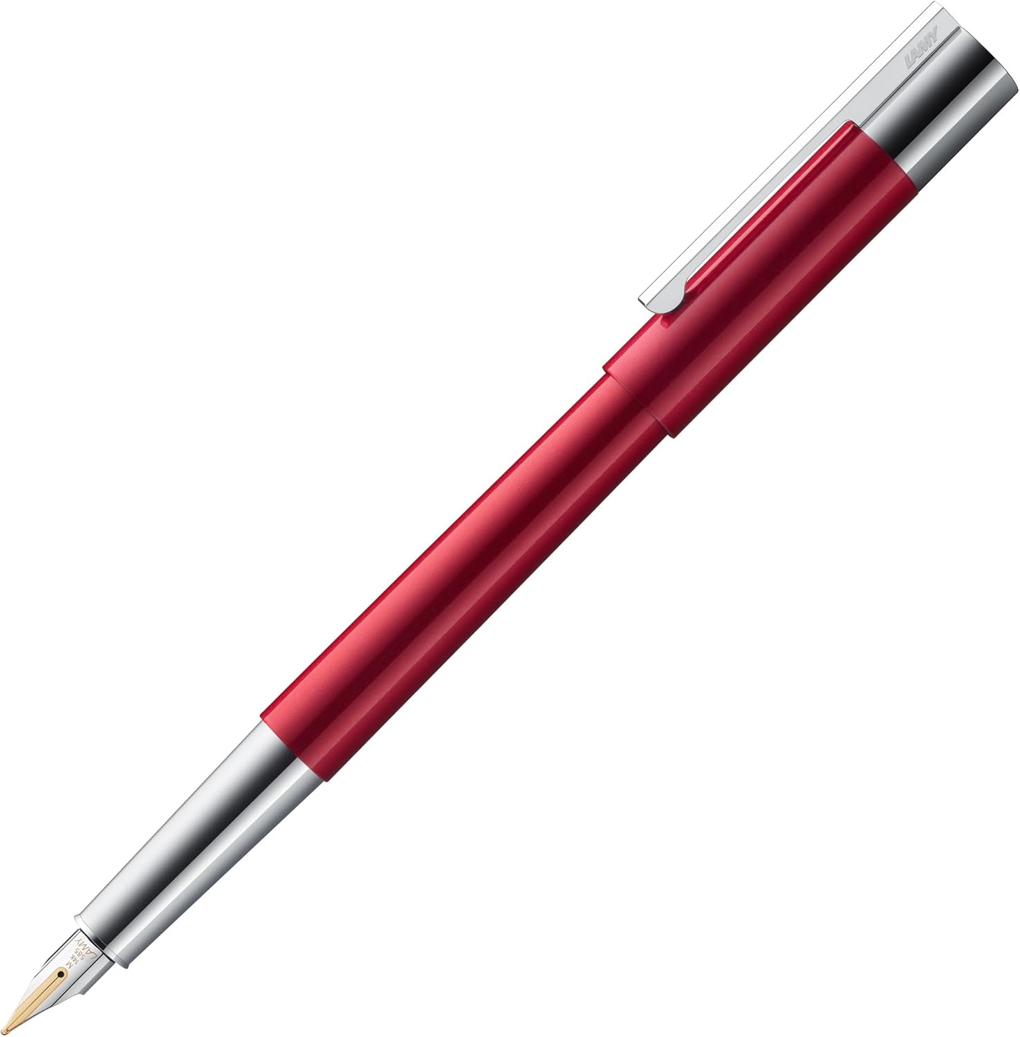 Lamy scala Pianored Fountain Pen Puristic Fountain Pen in Robust Housing Made of All-Metal and Lacquer Finish 14 Carat Gold Nib in Line Width F Includes Ink Cartridge T 10 Blue Right-Handed