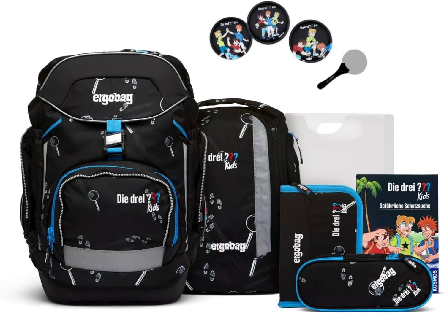 ergobag Ergonomic School Backpack, Flexible 6-Piece Set, 1st Grade Primary School