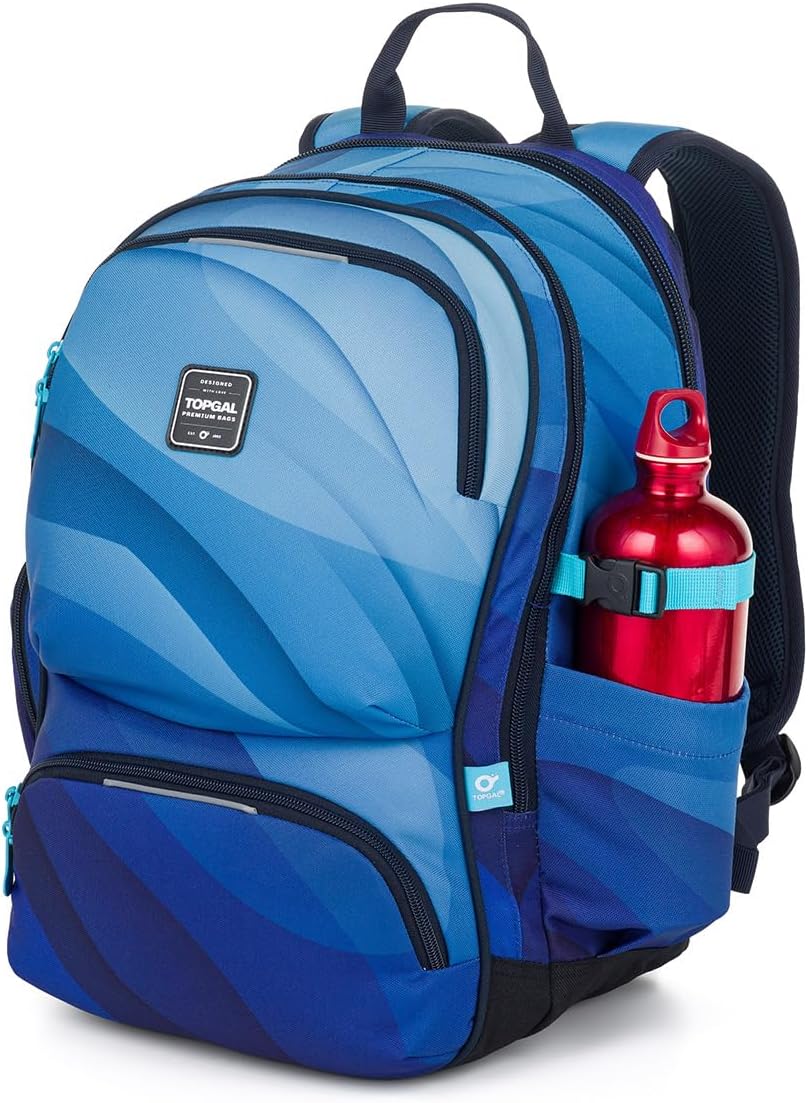 TOPGAL ROTH School Backpack from 5th Class (approx. 145 cm), Ergonomic with Aluminium Reinforcement, Water-Repellent & Lightweight, with Reflective Elements, 27 L School Bag with Chest Strap & Laptop – Bild 6