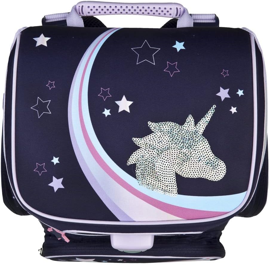 Dreamland Unicorn SCOOLI Undercover EasyFit School Bag Set 9 Pieces with Sports Bag, Lunch Box, Drinking Bottle and School Bag Rainbow Mane, Purple, Size: W 33 x H 36.5 x D 29 cm, purple, Sporty – Bild 7