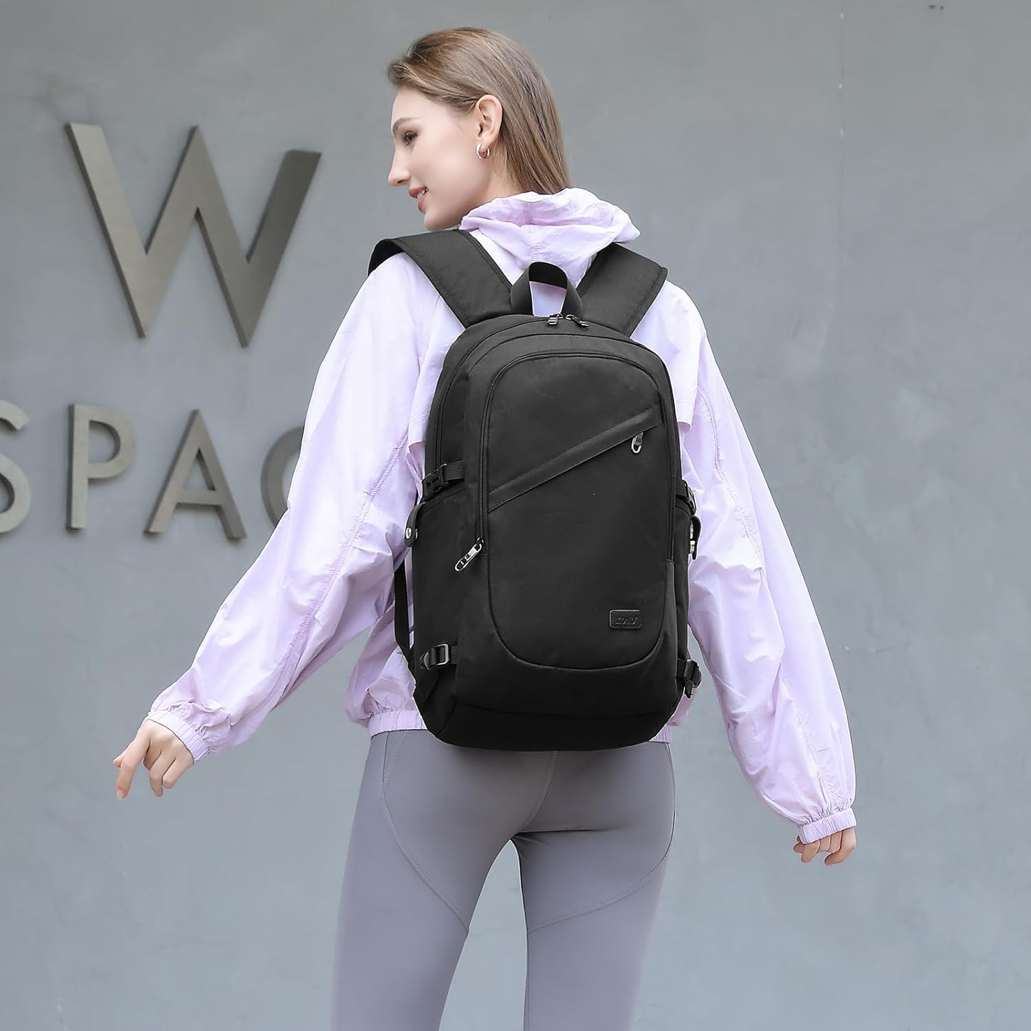 KONO Travel Laptop Backpacks College Backpack for School Anti-Theft 15.6 Inch Laptop Backpack with USB Charging Port Lightweight Laptop Computer Business Work Bag – Bild 7