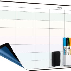 Weekly Planner Wipe-Clean, Family Planner Self-Adhesive for the Wall, Glass and Wood (Any Smooth Surface), Perfect as Household Planner, Cleaning Planner, Food Planner or To Do List 42 x 28 cm