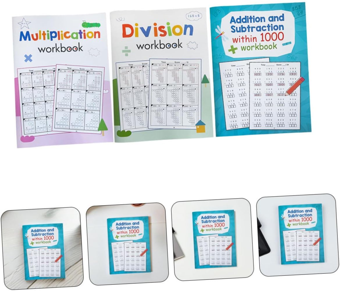 3 Stück Übungsheft Für Grundschulkinder Multiplikation Und Division Mathe Lernheft Mit Abwechslungsreichen Wiederholungsübungen Für Homeschooling Und Unterricht – Bild 9