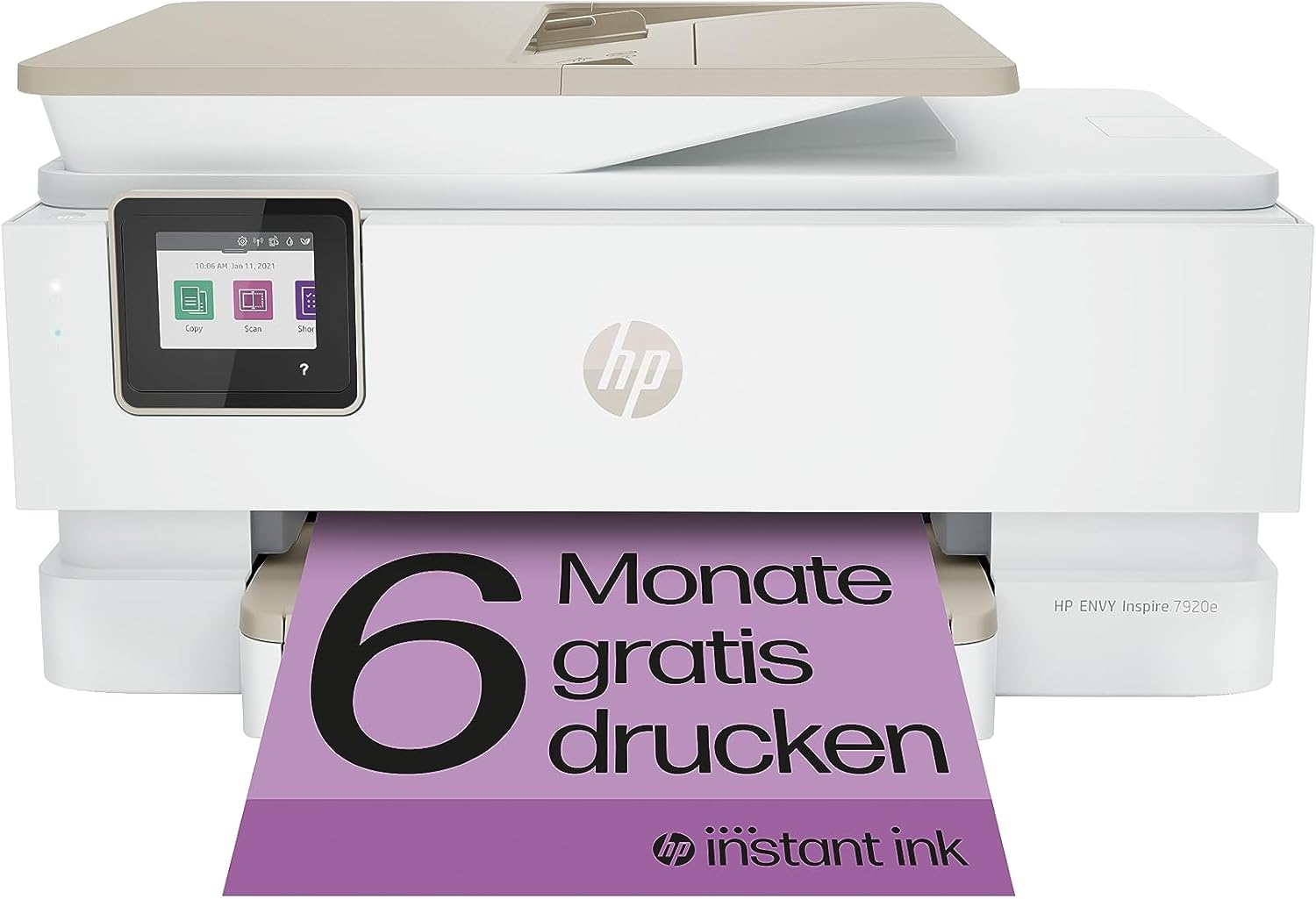 HP Envy Inspire 7920e Multifunction Printer, Inkjet Printer, 6 Months Free Printing Instant Ink Included, Printing, Scanning, Copying, Photo Print, ADF, DIN A4, Wi-Fi, Airprint