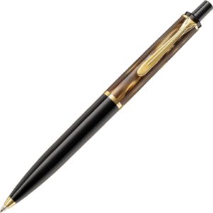 Pelikan Classic 200 Ballpoint Pen, Brown Marbled, High-Quality Retractable Ballpoint Pen in Gift Case, 808972